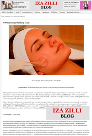 Novo Conceito de Lifting Facial – Blog Iza Zilli